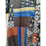 Bread & Buttons Women's Size Medium Multicolor Patchwork Button Up Shirt Photo 2