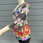Johnny Was  Dralion Floral Colorful Top Women’s Sz XS Photo 5