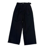 A New Day NWT Women's Black Wide Leg Trousers Size 4 High-Waisted with Belt Photo 1