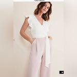 DRESSY and VERY ELEGANT VICTORIANA Jumpsuit🌹 White Size 4 Photo 2