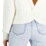 Polly & Esther Just Polly Eyelash-Knit Two-Way Sweater Photo 2