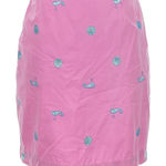 Lilly Pulitzer Vintage Cotton Whales & Shells Embroidered Skirt Coastal Size 4 Photo 0