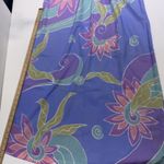 VTG'80s Bill Tice Swim Cover Maxi Side Slit Mumu Gown Sheer Geometric Petite Sm Size undefined Photo 12