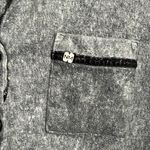 Nicole Miller  Women’s Pajama Top - Size Medium - Gray Long Sleeves Photo 1