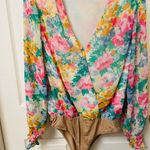 WAYF  long sleeve surplus bodysuit blouse - size L Photo 6