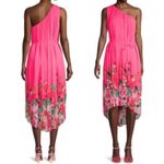Ted Baker  London Pinata Floral Pleated Asymmetrical One Shoulder Dress Sz 10 US Photo 3
