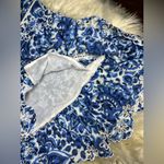 House of Harlow 1960 Melba blue floral ruffle button down dress Sz Medium Photo 5