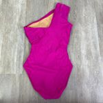 J.Crew  Ruched one-shoulder one-piece Swimsuit in Radiant Fuchsia Size 4 #BC108 Photo 6