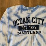 Ocean City Maryland Blue Tie Dye Dreamsicle Long Sleeve Sweatshirt Size Large Photo 1