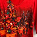 Onque Casuals Red Holiday Long Sleeve Tee Size L Photo 1