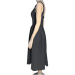 Jill Stuart Jill 8 Black Crepe Sweatheart Neckline Midi Full Skirt Midi Dress Photo 5