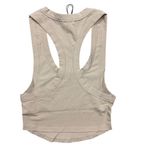 We Wore What NWT Women's Cropped Scoop Tank Top Beige Cotton Jersey Size S Casual Photo 3