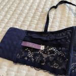 Adore Me Adored by  32C Longline Underwire Floral Lace Demi Cup Bra Blue Black Photo 8