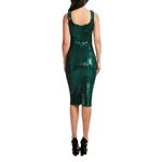 Dress the Population  Sloane Deep Emerald Green Sequin Sheath Dress Size M Photo 1