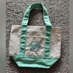 Trader Joe’s Mini Canvas Tote / Teal Pastel / Spring 2025 /LIMITED EDITION Photo 2