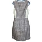 White House | Black Market  Sleeveless Tweed Mix A-Line Dress Fringe‎ Hem NWOT 10 Photo 5