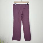 Betabrand  Classic Dress Pant Yoga Pant Bootcut Size Medium Heather Burgundy Chic Photo 5