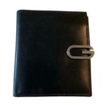 Gucci Vintage Black Marmot Leather Wallet with Silver Clasp with COA Photo 0