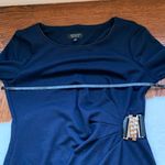 ⭐️ Navy Blue Crewneck Gold Lock 1/2 Sleeve Dress 8P Photo 4