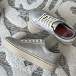 Dr. Scholls Dr. Scholl’s Silver Metallic Wink Lace Sneaker Size 6 NEW Photo 4