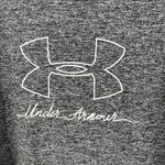 Under Armour  Gray Space Dye Short Sleeve Heatgear Graphic Activewear Top Size XL Photo 2