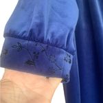 Vintage Jasmine Rose Glamorous Robe 1164 Blue Size L Photo 1