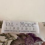 Val Mode Lingerie Cream Floral Slip Dress USA Made Size S Photo 6