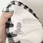 J.Crew [] Black White Gingham Plaid Scalloped Hem Linen Blend Mini Skirt Size 2 Photo 10