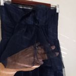 Vera Wang  Maids 8 Strapless Tulle Midnite Blue Formal Maxi Dress Photo 4