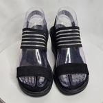 Skechers Womens Cali Rumblers Strappy Wedge Sandals Size 6 Black Slingback Photo 2