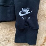 Nike  Air Women’s Sz M Black Cropped Logo‎ Sweatshirt Photo 5