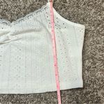 SheIn  Lace Trim Ruched Slim Fit Eyelet Cami CropTop Photo 7