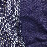 Apt. 9  Infinity Scarf Sparkle Striped Mixed Media Weaved Green Blue White Yellow Photo 4