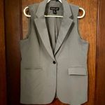 Rachel Zoe Grey Sleeveless Blazer Size L Photo 1