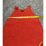 J.Crew Orange Chunky Knit Tank Top Womens Sz S Fall Autumn Pumpkin High Neck Photo 5