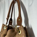 Coldwater Creek Brown Leather Hobo Shoulder Bag Satchel Purse Suede Y2K Boho Photo 1