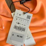 ZARA Orange Mini Dress Photo 1