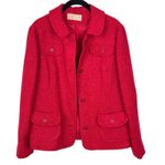 Pendleton Vintage 70s Red Wool Blazer Jacket Medium/16 Retro Holiday Photo 1