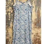 Blue and White Floral Summer Dress size Small Photo 2