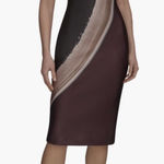 Donna Karan New York Abstract Midi Dress Size 6 Photo 0
