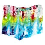 Sanctuary ‎ Size 26 Shorts Sweet Rainbow Tie Dye Handmade Linen Drawstring 660 Photo 0