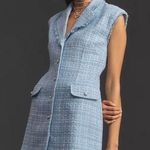 Anthropologie Blue Tweed Blazer Dress Photo 0