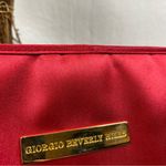 Giorgio Beverly Hills Red Satin Zip Close Cosmetic Makeup Bag Photo 5