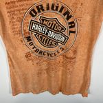 Harley davidson v neck short sleeve shirt Womens Size M‎ Orange Texas Motorcycle Size M Photo 2