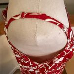 Original Hilo Hattie Hawaiian Red and White hibiscus flower floral Dress med Photo 5