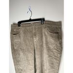 Just My Size JMS  Womens 24W Average Corduroy Pants Brushed Khaki Tan 30 Inseam Photo 2