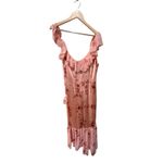 Cinq à Sept  Kersti Floral Print Asymmetric‎ Silk Dress Size 14 Photo 7