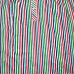 Vintage Avon Fashions Pullover Short Sleeve Button Down Pastel Rainbow Stripe L Pink Size L Photo 1