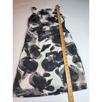 Ann Taylor  Petite 2P Floral Print Cotton Blend Dress‎ Black Gray White stained Photo 1