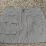 Cargo Mini Skirt Light Grey Gray Photo 0
